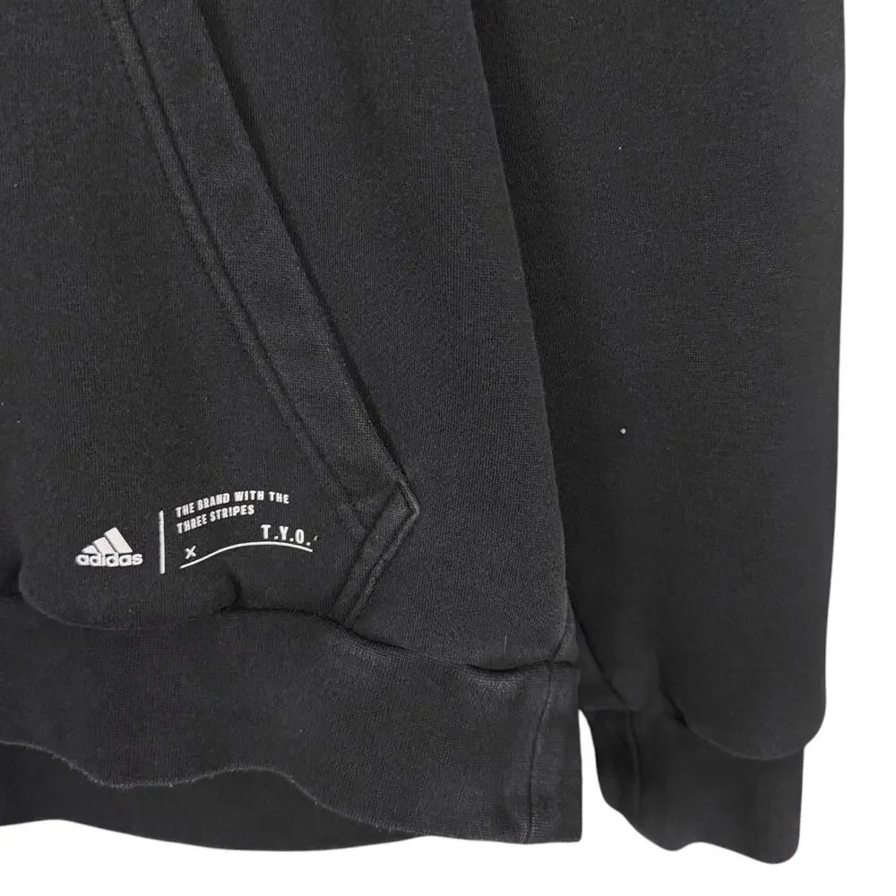 Adidas Tokyo Graphic Supply Black White Men's Hoodie Streetwear Japan L US M
